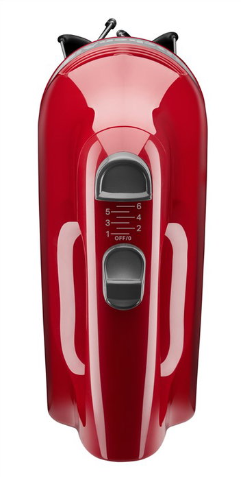 KitchenAid 5KHM6118 EER Batteuse-mélangeuse 6 vitesses avec batteurs flexibles - Rouge